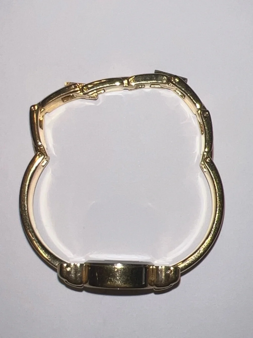 Gold-Tone Women's Watch with Blue Crystal Accents